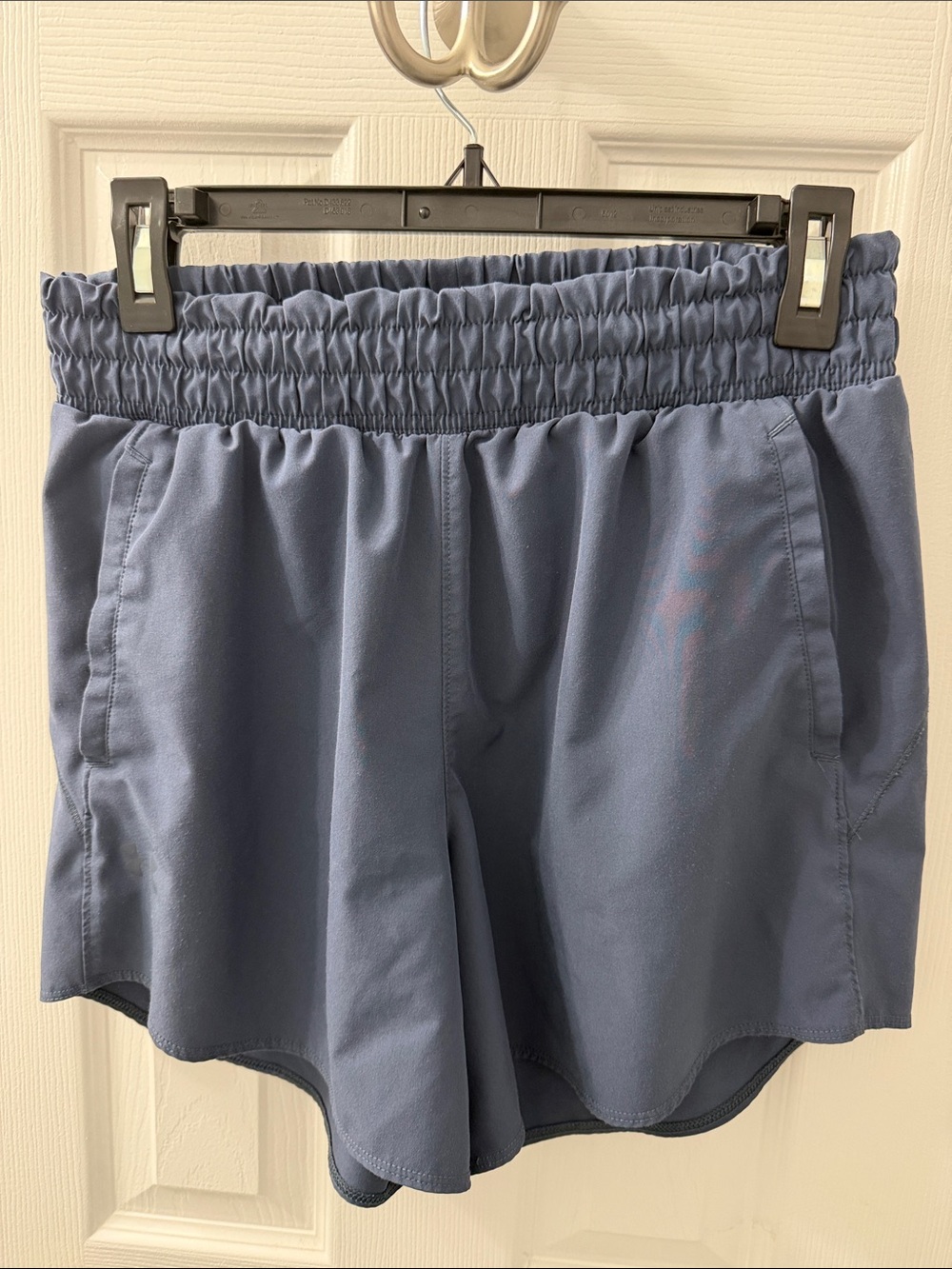 Under Armour Slate Blue Athletic Shorts with Elastic Waist